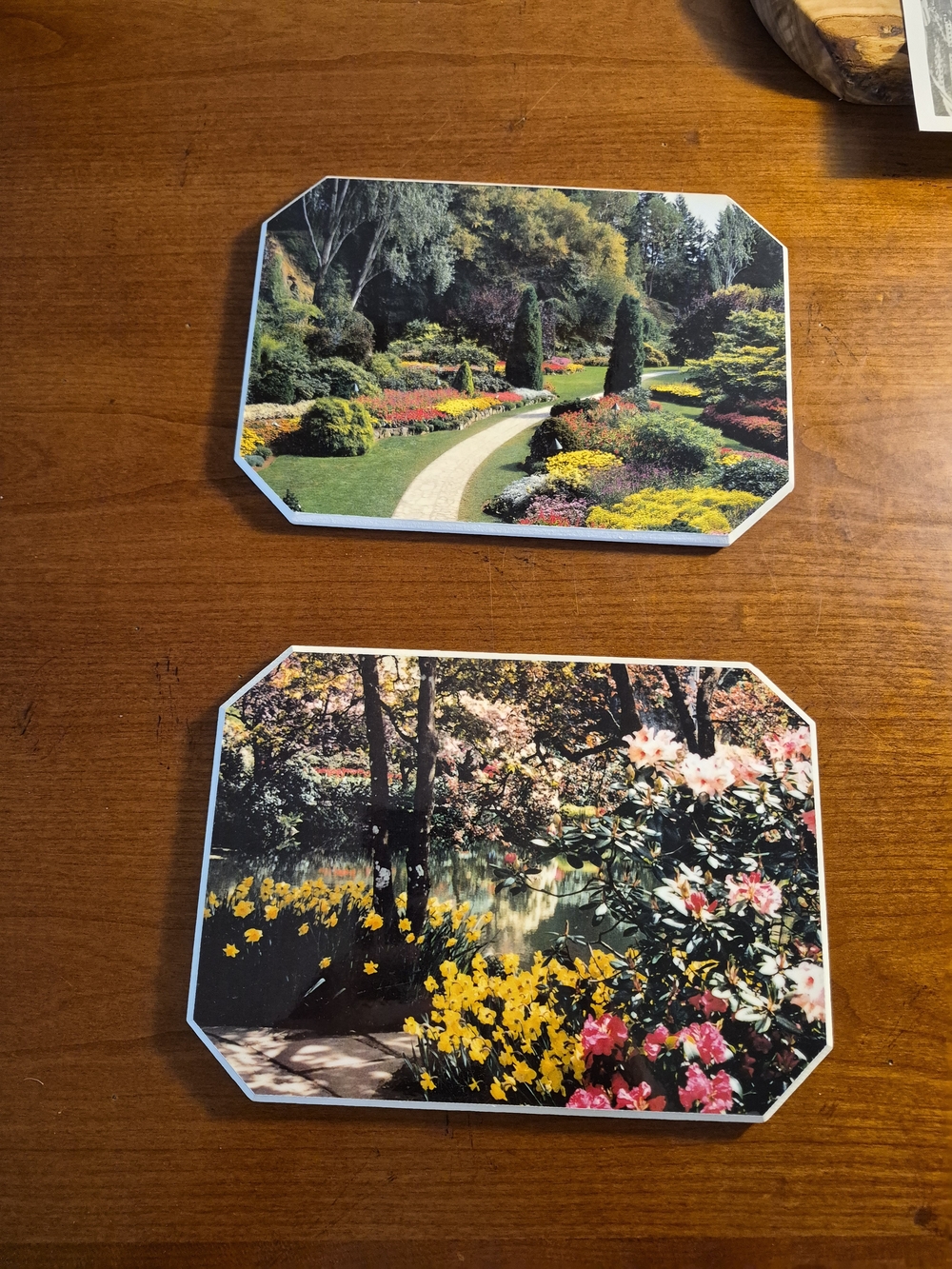 Two Vintage Butchart Gardens Trivets